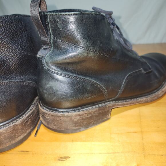 Rag & Bone Black Leather Lace Up Boots - Size 12 - Picture 12 of 13